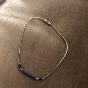 Sterling Silver & Lapis Liquid Silver Bracelet- 821 $25 or $20 w/offer
